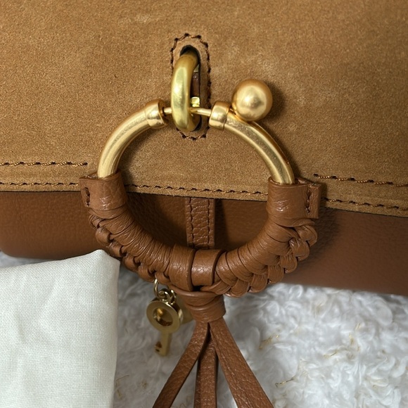 See By Chloe Brown Leather Shoulder Bag Joan Suede/Leather Hobo Bag - Picture 3 of 13